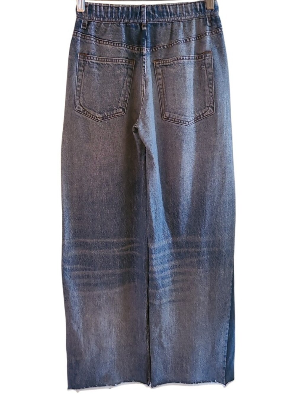 Rag & Bone Miramar Wide Leg Sweatpant Jeans Moonrise Raw Hem Size XXS - Picture 11 of 17